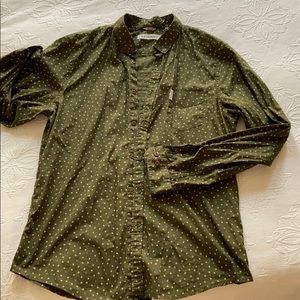 Ben Sherman Olive Green Button Down